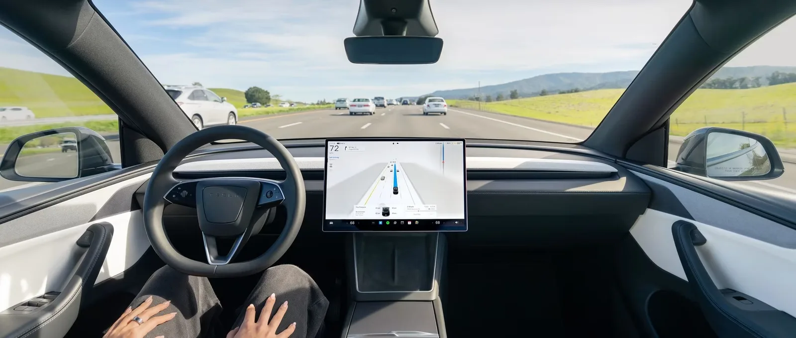 Model X Full Self-Driving view